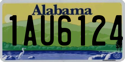 AL license plate 1AU6124