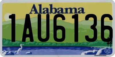 AL license plate 1AU6136
