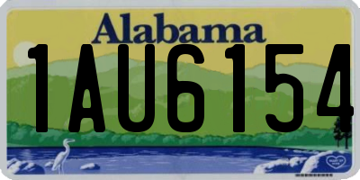 AL license plate 1AU6154