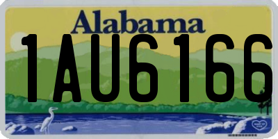 AL license plate 1AU6166