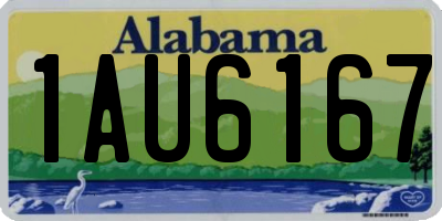 AL license plate 1AU6167