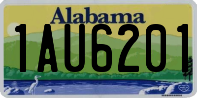 AL license plate 1AU6201