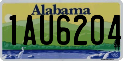 AL license plate 1AU6204