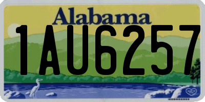 AL license plate 1AU6257
