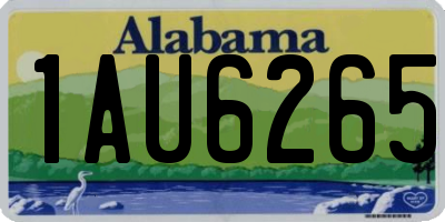 AL license plate 1AU6265