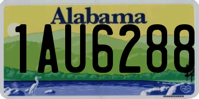 AL license plate 1AU6288
