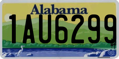 AL license plate 1AU6299