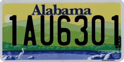 AL license plate 1AU6301