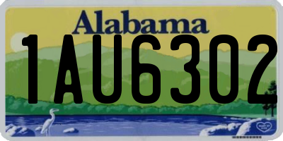 AL license plate 1AU6302