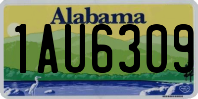 AL license plate 1AU6309