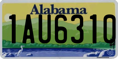 AL license plate 1AU6310