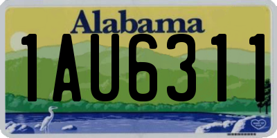 AL license plate 1AU6311