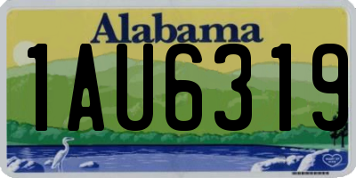 AL license plate 1AU6319