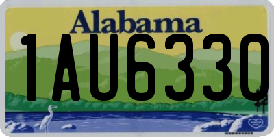 AL license plate 1AU6330