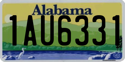 AL license plate 1AU6331