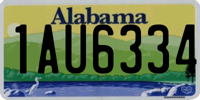 AL license plate 1AU6334