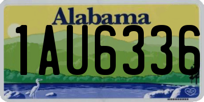 AL license plate 1AU6336