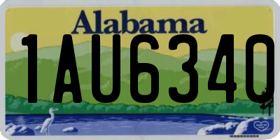 AL license plate 1AU6340