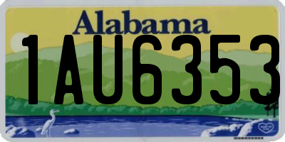 AL license plate 1AU6353