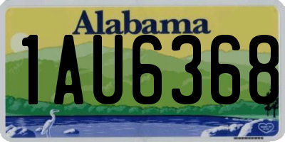 AL license plate 1AU6368