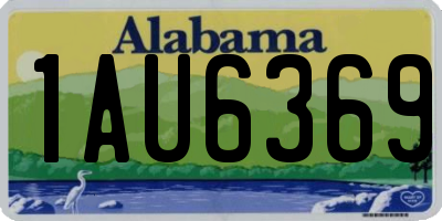 AL license plate 1AU6369