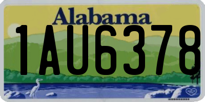 AL license plate 1AU6378