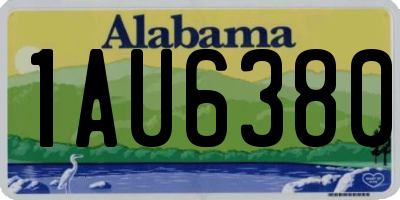 AL license plate 1AU6380