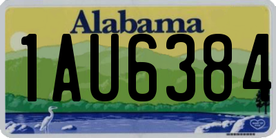 AL license plate 1AU6384