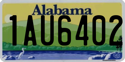 AL license plate 1AU6402