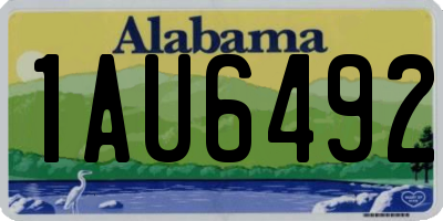 AL license plate 1AU6492