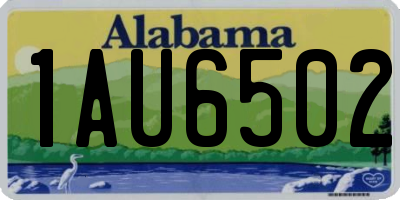 AL license plate 1AU6502
