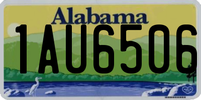 AL license plate 1AU6506