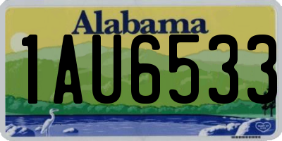 AL license plate 1AU6533