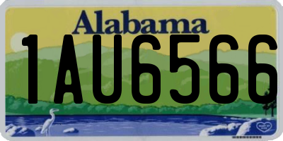 AL license plate 1AU6566