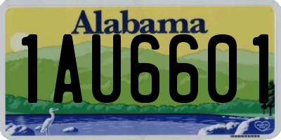 AL license plate 1AU6601