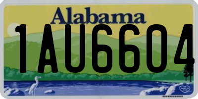 AL license plate 1AU6604