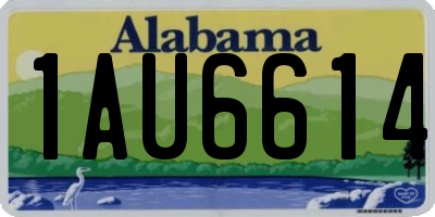 AL license plate 1AU6614