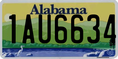 AL license plate 1AU6634