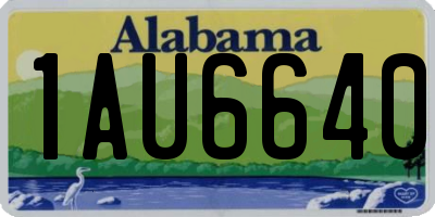 AL license plate 1AU6640