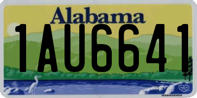 AL license plate 1AU6641