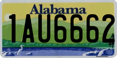 AL license plate 1AU6662