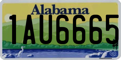 AL license plate 1AU6665