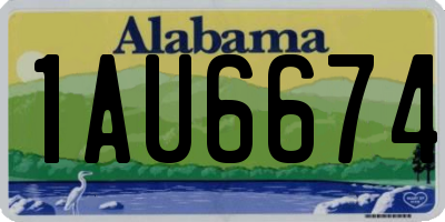 AL license plate 1AU6674