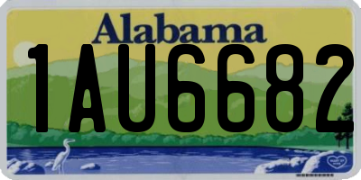 AL license plate 1AU6682