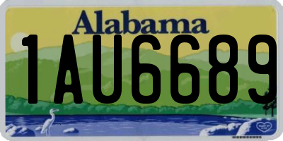 AL license plate 1AU6689