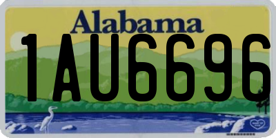 AL license plate 1AU6696