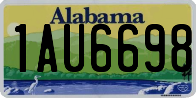 AL license plate 1AU6698