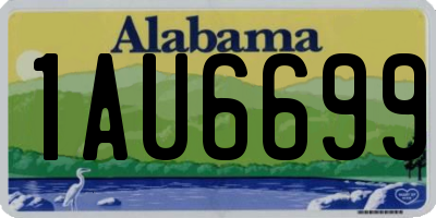 AL license plate 1AU6699