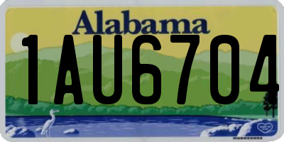 AL license plate 1AU6704