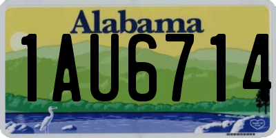 AL license plate 1AU6714